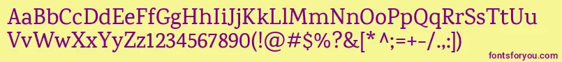 Más sobre la fuente KarmaMedium fuente KarmaMedium – Fuentes Moradas Sobre Fondo Amarillo