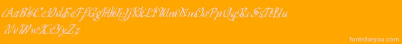 fuente Cfschizophreniapersonaluse – Fuentes Rosadas Sobre Fondo Naranja