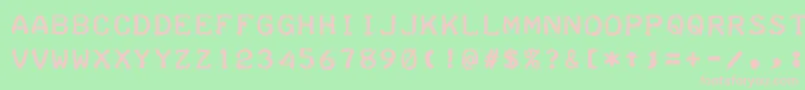 TeleprinterBoldフォントについての詳細 フォントTeleprinterBold – 緑の背景にピンクのフォント