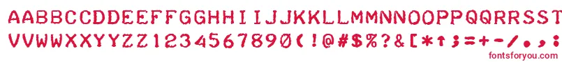 TeleprinterBold Font – Red Fonts