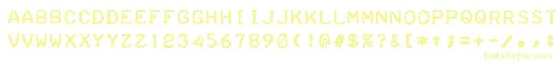 TeleprinterBold Font – Yellow Fonts