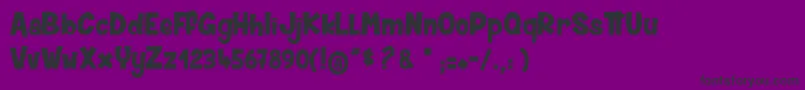 フォントSkaterGirlsRock – 紫の背景に黒い文字