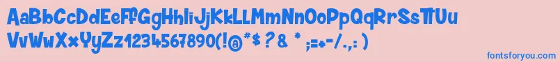 Weitere Informationen zur SkaterGirlsRock-Schriftart SkaterGirlsRock-Schriftart – Blaue Schriften auf rosa Hintergrund