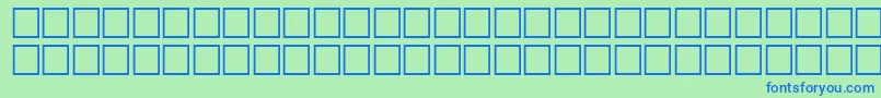 McsKofy5SUNormal. Font – Blue Fonts on Green Background