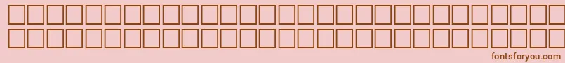 McsKofy5SUNormal. Font – Brown Fonts on Pink Background