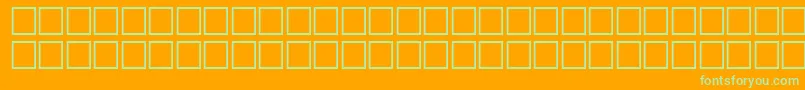 McsKofy5SUNormal. Font – Green Fonts on Orange Background