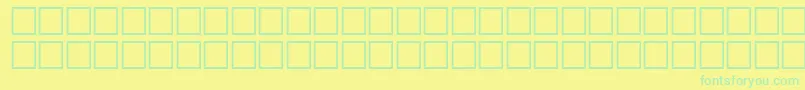 McsKofy5SUNormal. Font – Green Fonts on Yellow Background