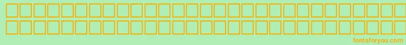 McsKofy5SUNormal. Font – Orange Fonts on Green Background