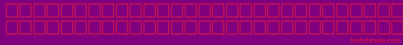 McsKofy5SUNormal. Font – Red Fonts on Purple Background
