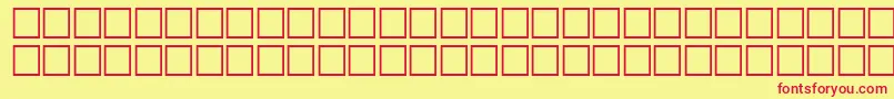 McsKofy5SUNormal.-fontti – punaiset fontit keltaisella taustalla