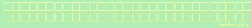 McsKofy5SUNormal. Font – Yellow Fonts on Green Background