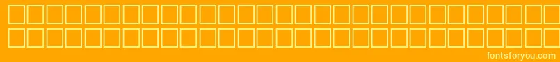 McsKofy5SUNormal. Font – Yellow Fonts on Orange Background