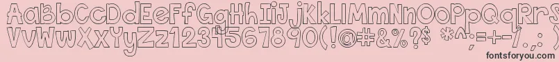 ThisFontIsEmpty Font – Black Fonts on Pink Background