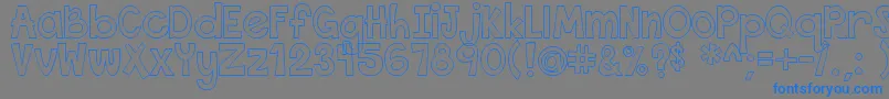 ThisFontIsEmpty Font – Blue Fonts on Gray Background