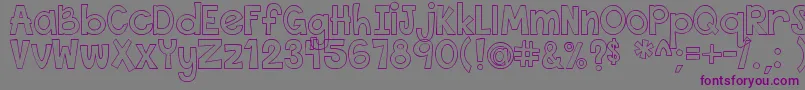 ThisFontIsEmpty Font – Purple Fonts on Gray Background