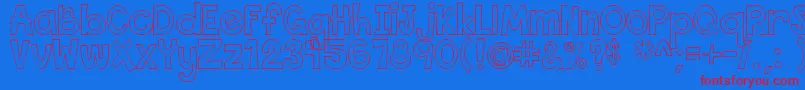 Подробнее о шрифте ThisFontIsEmpty Шрифт ThisFontIsEmpty – красные шрифты на синем фоне