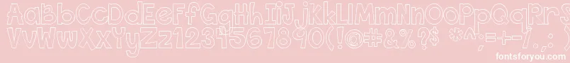 ThisFontIsEmpty Font – White Fonts on Pink Background