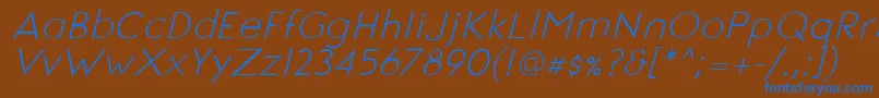 fuente SignoriaItalic – Fuentes Azules Sobre Fondo Marrón