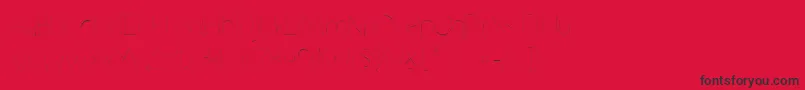 フォントGrutchline – 赤い背景に黒い文字