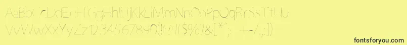 Grutchline Font – Black Fonts on Yellow Background