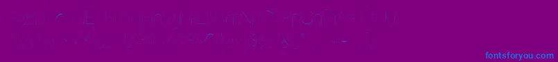 Grutchline Font – Blue Fonts on Purple Background