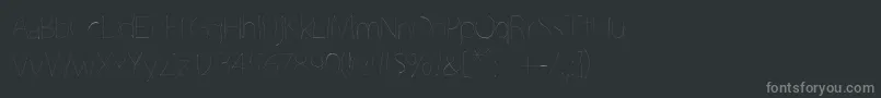 Grutchline Font – Gray Fonts on Black Background
