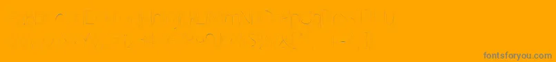 Grutchline Font – Gray Fonts on Orange Background
