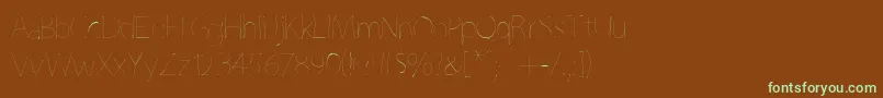 fuente Grutchline – Fuentes Verdes Sobre Fondo Marrón