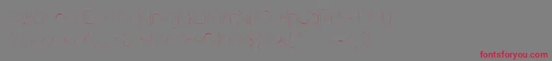 Grutchline Font – Red Fonts on Gray Background