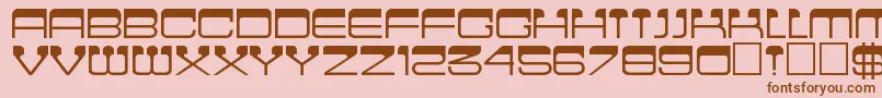 Cinemaregular Font – Brown Fonts on Pink Background