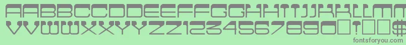 Cinemaregular Font – Gray Fonts on Green Background