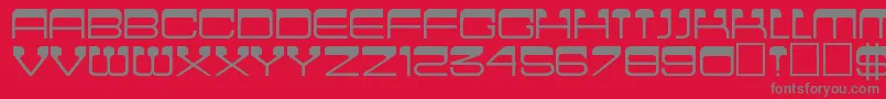 Cinemaregular Font – Gray Fonts on Red Background