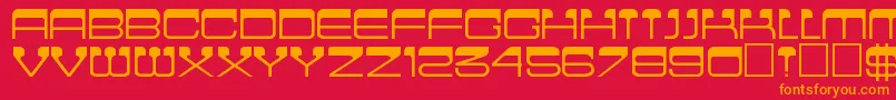 fuente Cinemaregular – Fuentes Naranjas Sobre Fondo Rojo