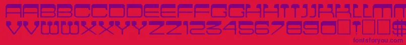 Cinemaregular Font – Purple Fonts on Red Background