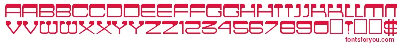 Cinemaregular Font – Red Fonts on White Background