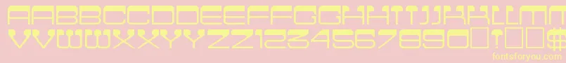 Cinemaregular Font – Yellow Fonts on Pink Background
