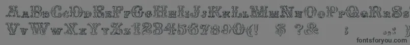 FontanioloBeveled Font – Black Fonts on Gray Background