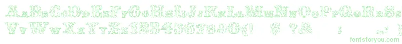 FontanioloBeveled-Schriftart – Grüne Schriften