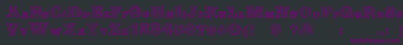FontanioloBeveled Font – Purple Fonts on Black Background