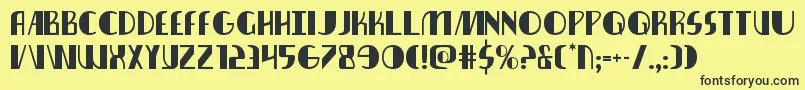 Nathanbrazil Font – Black Fonts on Yellow Background