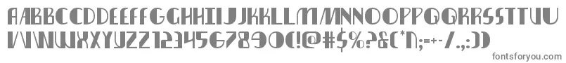 フォントNathanbrazil – 白い背景に灰色の文字