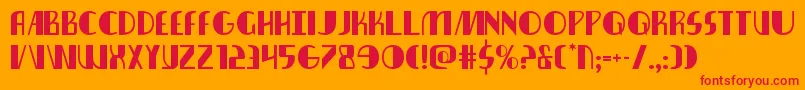 More about Nathanbrazil Font Nathanbrazil Font – Red Fonts on Orange Background