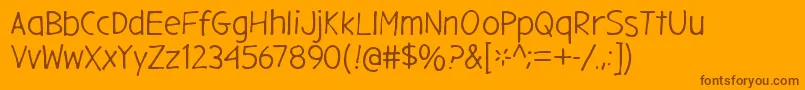 En savoir plus sur la police GargleRg Police GargleRg – polices brunes sur fond orange