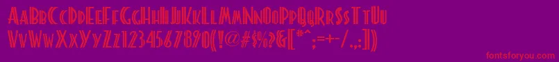 More about Platonick Font Platonick Font – Red Fonts on Purple Background