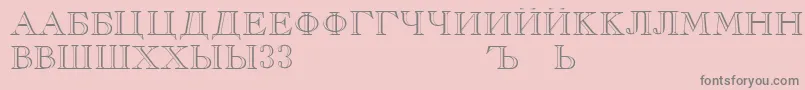 RusskijRegular Font – Gray Fonts on Pink Background