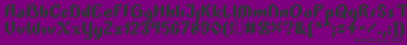 Plopdump Font – Black Fonts on Purple Background