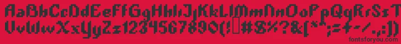Шрифт Plopdump – чёрные шрифты на красном фоне