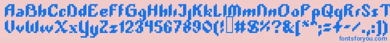 More about Plopdump Font Plopdump Font – Blue Fonts on Pink Background