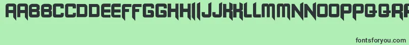 Blangkon Font – Black Fonts on Green Background