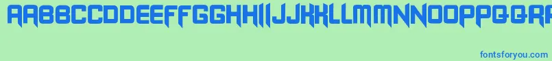 Blangkon Font – Blue Fonts on Green Background